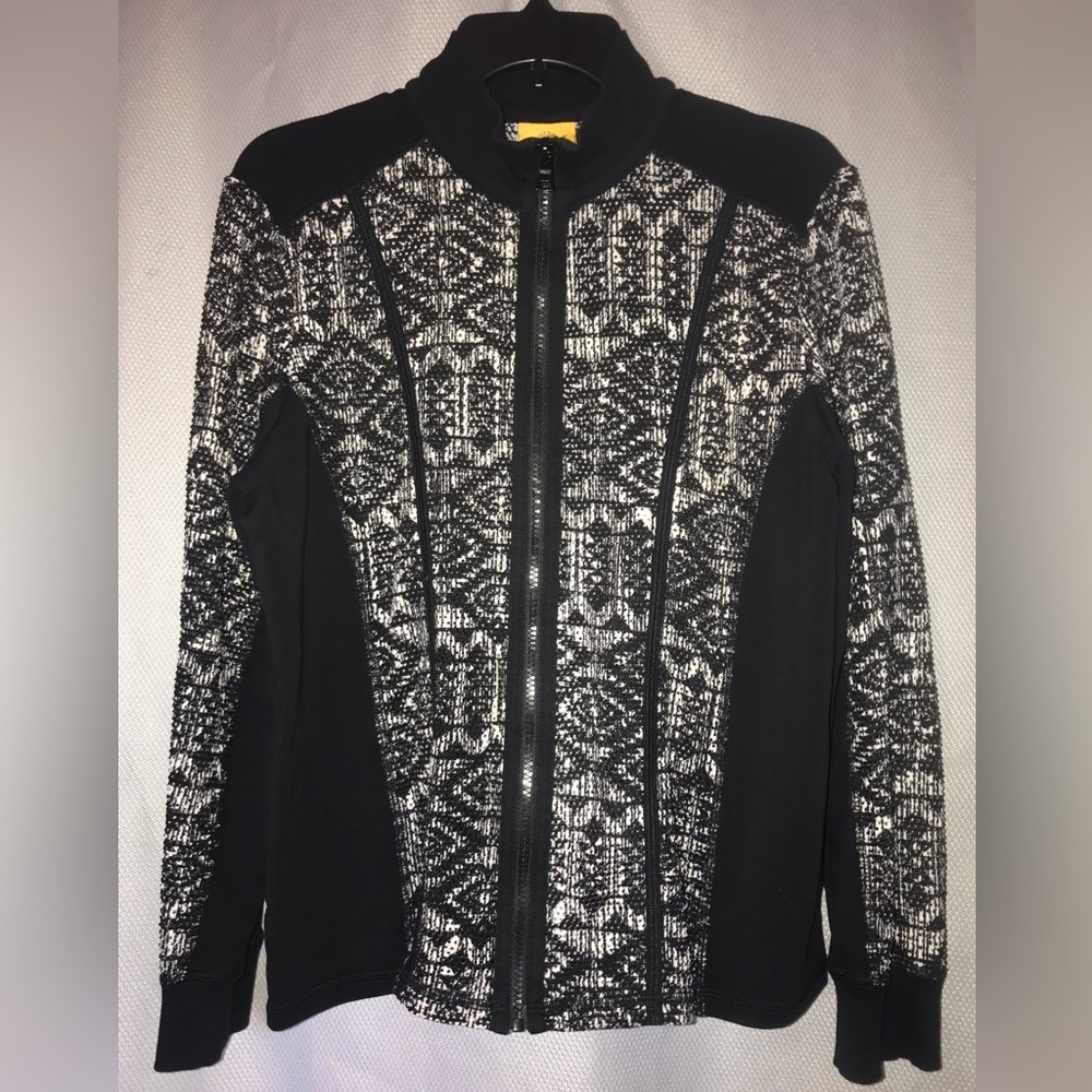 Ruby Rd, Zip-up Black Top, Women’s size large.
